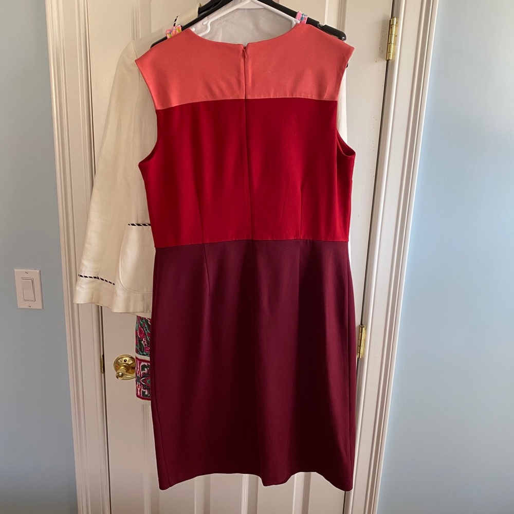 Talbots Color Block Ponte Sheath Dress - Picture 3 of 3